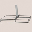 Sombrilla de jardín VARIOFLEX SOLAR LED 300x300 cm color beige con base completa incluida Suncomfort® by Glatz®