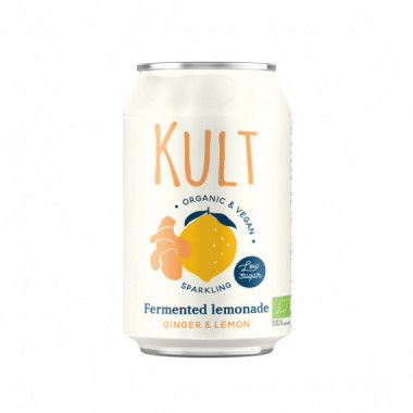 KULT AGUA DE KEFIR GINGER-LIMON 330ML