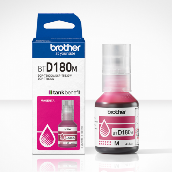 Tinta BROTHER Tankbenefit Botella Magenta D180