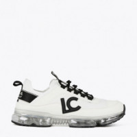 LOLA CASADEMUNT Deportiva Bicolor con Suela Transparente LS2505003-1BN