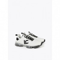 LOLA CASADEMUNT Deportiva Bicolor con Suela Transparente LS2505003-1BN