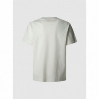 PEPE JEANS Camiseta Dumas Tee Blanca PM509769-803