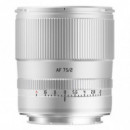 Objetivo Ttartisan AF 75mm F2 L-Mont plata (AF7520-L-S)