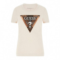 Camiseta Leo Triangle W5BI28 J1314  GUESS