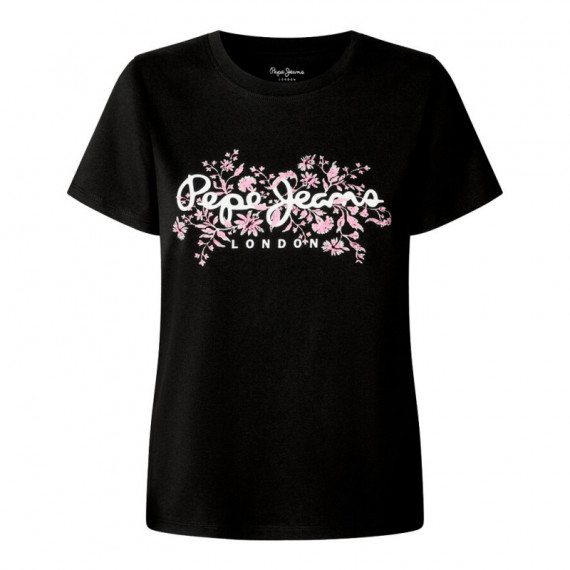 Camiseta Logo Floral Estampado  PEPE JEANS