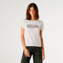 Camiseta Logo Strass  PEPE JEANS