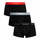 Pack de 3 Bóxers Ajustados de Tiro bajo - Icon Cotton Stretch  CALVIN KLEIN