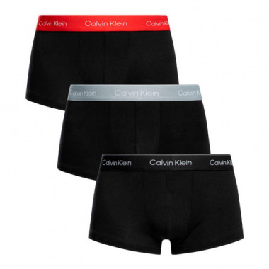 Pack de 3 Bóxers Ajustados de Tiro bajo - Icon Cotton Stretch  CALVIN KLEIN