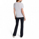 Camiseta Satin Embroidery  DKNY