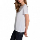 Camiseta Satin Embroidery  DKNY