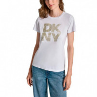 Camiseta Distressed Stac  DKNY