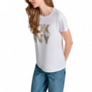 Camiseta Distressed Stac  DKNY