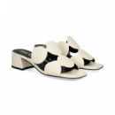 Pala 2 Tiras Circulos Piel Blanco  BIBI LOU