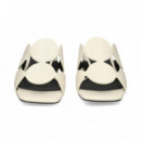 Pala 2 Tiras Circulos Piel Blanco  BIBI LOU