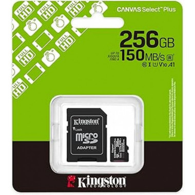 KINGSTON Micro Sd Canvas Select Plus 256GB SDCS3-256GB CL10 + Adapt