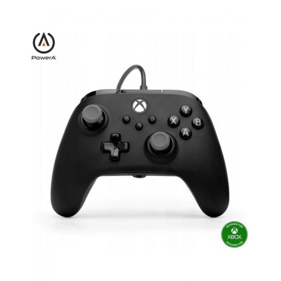 POWER A GAMEPAD XBOX SERIES X/S XBGP0439-01 NEGRO CON CABLE