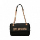 Bolso JC4308PP0NKD000A Hammered Logo  LOVE MOSCHINO