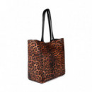Bolso shopper animal print leopardo