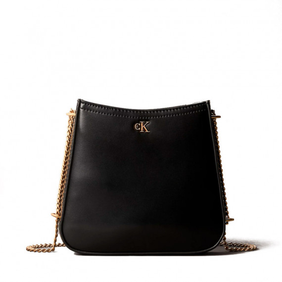 Bolso saddle con cadena y monograma