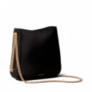Bolso saddle con cadena y monograma