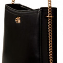 Bolso saddle con cadena y monograma