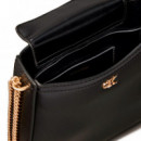 Bolso saddle con cadena y monograma