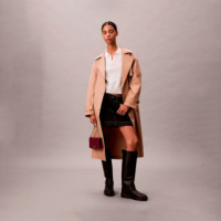 Cartera de cadena con monograma