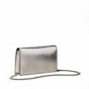 Cartera de cadena metálica con monograma