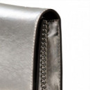 Cartera de cadena metálica con monograma