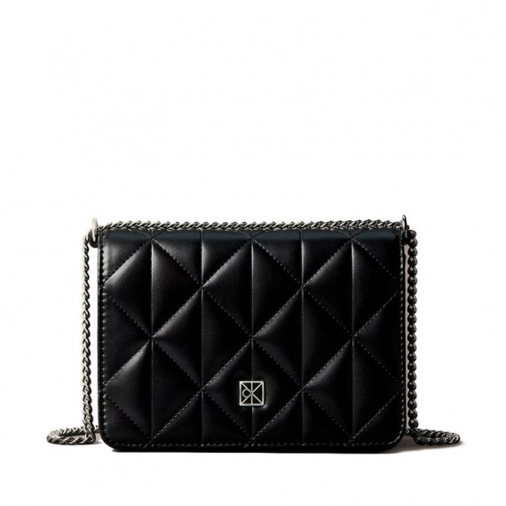 Minibolso acolchado con logotipo de emblema