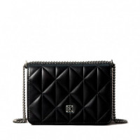 Minibolso acolchado con logotipo de emblema