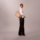 Bolso tote domo mediano con monograma