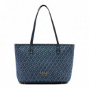 Bolso Tote de Denim con Jacquard  LIU JO
