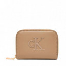 Cartera Bold Medium Zip Around  CALVIN KLEIN JEANS
