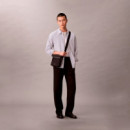 Bolsa de reportero tejida grabada