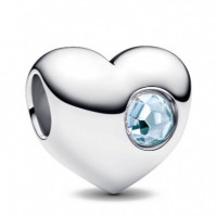 Charm Corazón Gema Azul Aguamarina 794161C03  PANDORA