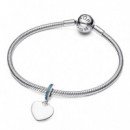 Charm Colgante Corazón Grabable Azul 793926C03  PANDORA