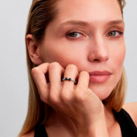 Anillo Lazo Negro Brillante 193510C03  PANDORA