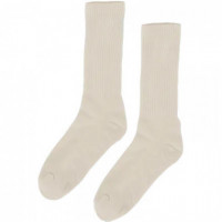 Calcetines COLORFUL STANDARD Active Orgánicos Ivory White