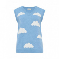 SUGARHILL BRIGHTON Jerséis y Sudaderas Chaleco Sugarhill Kayleigh Blue Cloudy Skies