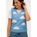 SUGARHILL BRIGHTON Jerséis y Sudaderas Chaleco Sugarhill Kayleigh Blue Cloudy Skies