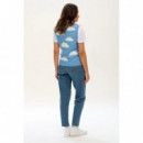 SUGARHILL BRIGHTON Jerséis y Sudaderas Chaleco Sugarhill Kayleigh Blue Cloudy Skies