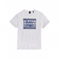 G-STAR RAW DENIM Camisetas Hombre Camiseta G-star Bandana
