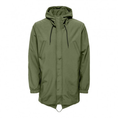 Chaquetas Hombre Parka ONLY&SONS Hall Softshell Oliva