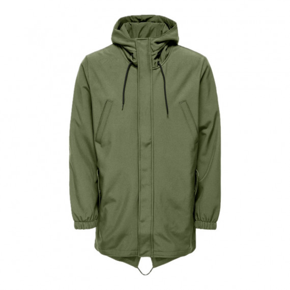 Chaquetas Hombre Parka ONLY&SONS Hall Softshell Oliva