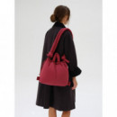 OLEND Bolsos Bolso Mochila ölend Ona Soft Bag Cherry Red