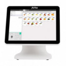 Tpv AVPOS K5000 Plus 15" Aluminio Intel I7/8GB/128GB/LAN 1000/WIFI/MULTIM 3YR GAR/2ªPANTALLA/W11PRO White