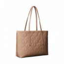 Bolso tote pequeño logo emblemático acolchado