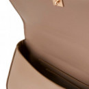 Bolso de hombro pequeño con cadena de herrajes con logo monograma