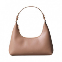 Bolso de hombro con logo grabado